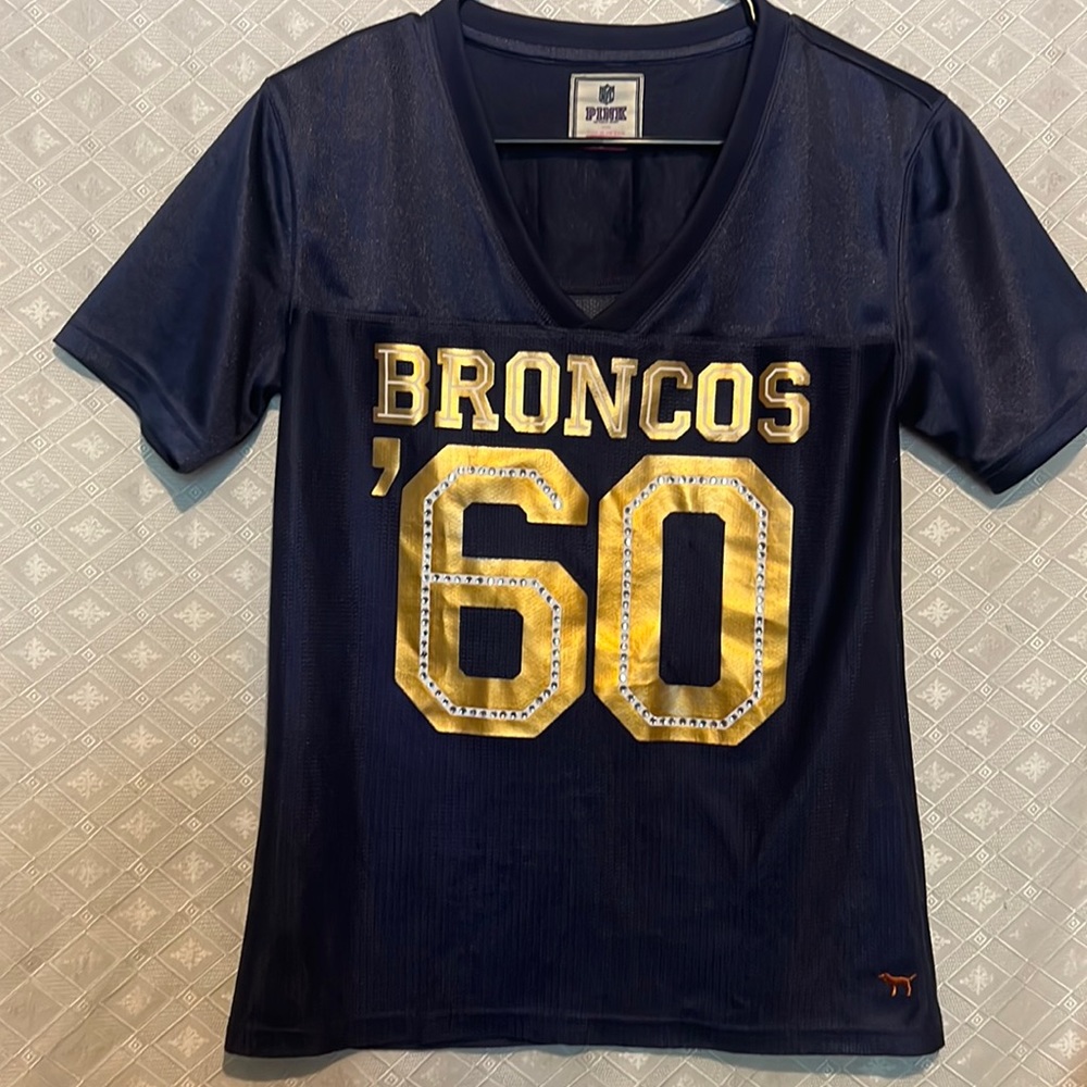 Bling bling VS PINK Denver Broncos jersey shirt